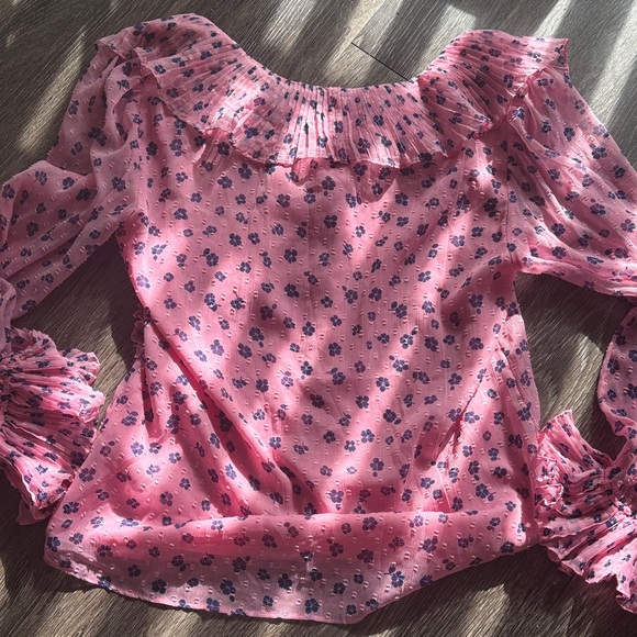 & Other Stories Pink Ruffle Blouse - Picture 8 of 8